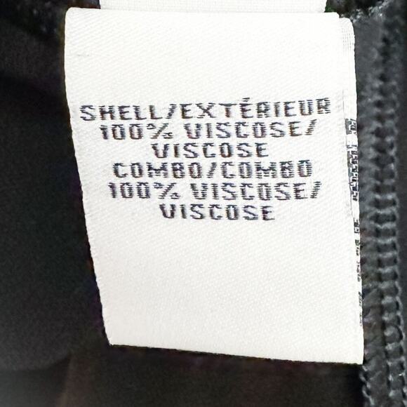 DVF Furstenberg Black Wrap Around Dress Red Piping Size 0 - Picture 2 of 5